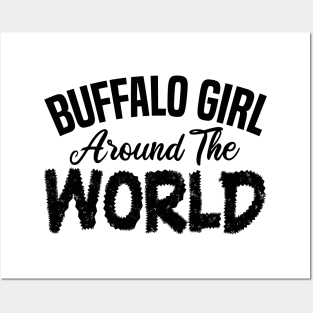 Buffalo girl around the world Posters and Art